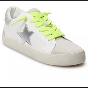 NEW Madden Girl | Metallic and Green Star Sneakers